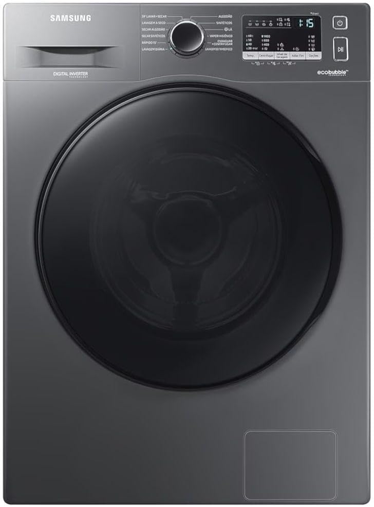 Lava e Seca Samsung 11kg Inverter 3 em 1 Água Fria WD11A4453BX