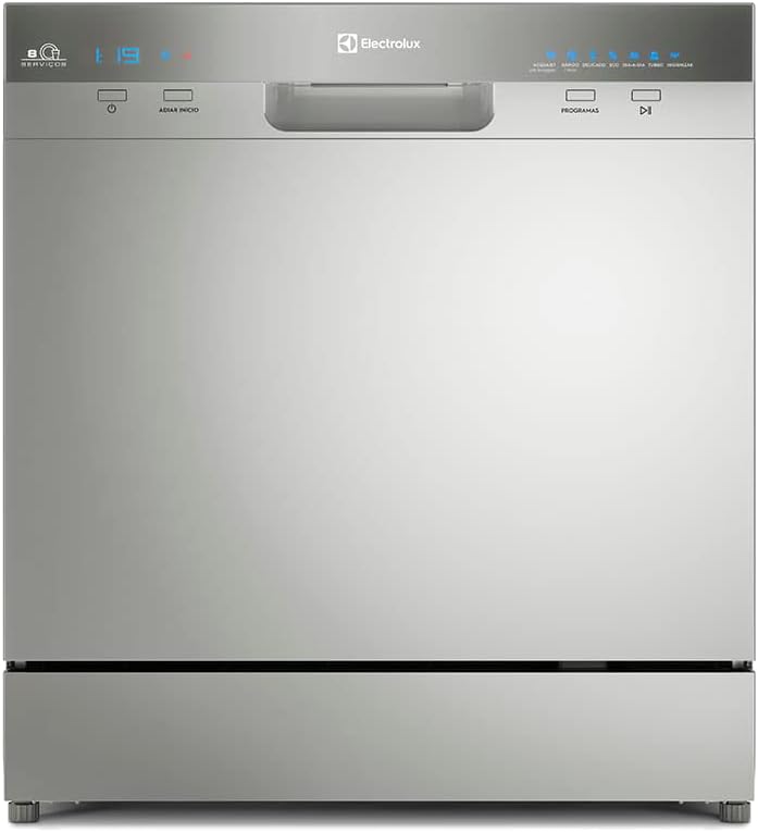 Lava-Louças Electrolux 8 Serviços Inox com Função Higienizar (LL08S) 