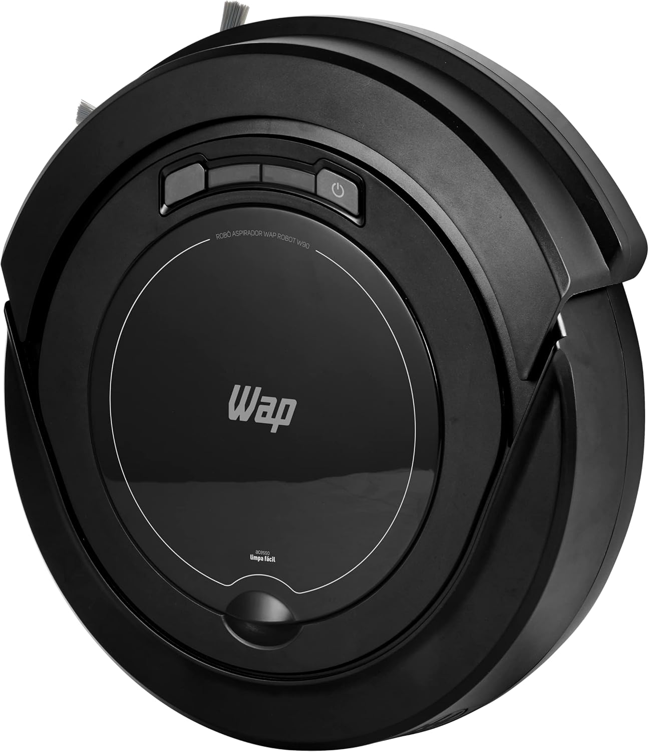 WAP Aspirador de Pó Robô ROBOT W90 3 em 1, Automático, 250ml, Sistema Antiqueda e Rodas Emborrachadas, 30W