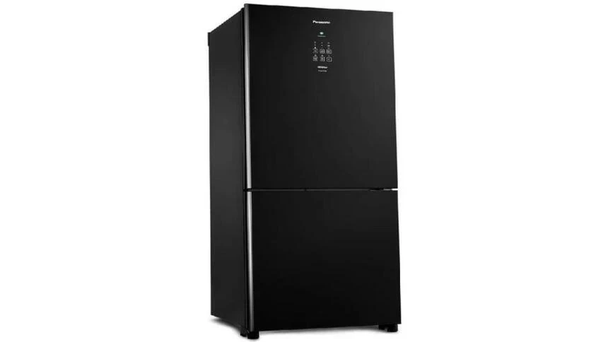 Geladeira Panasonic Frost Free 425L Black Glass NR-BB53GV3B