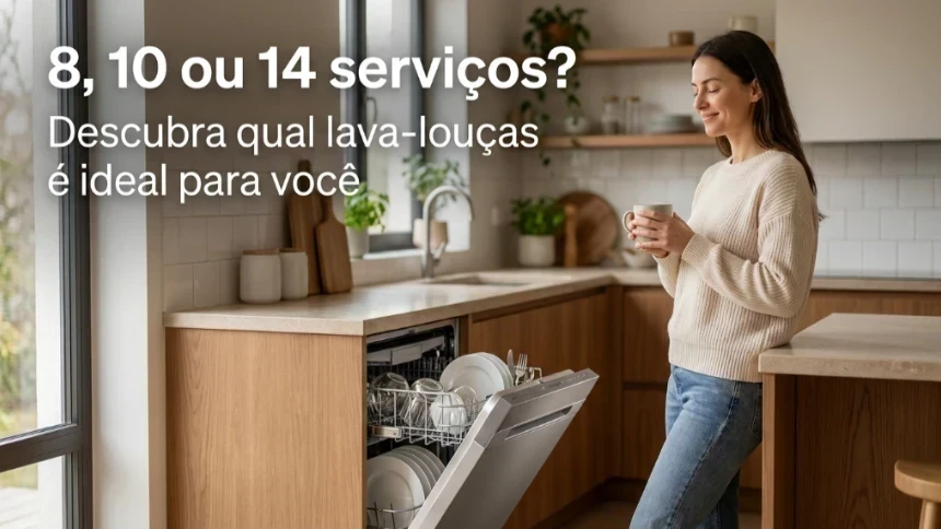 Lava-Louças 8, 10 ou 14 Serviços: Qual Escolher em 2026?