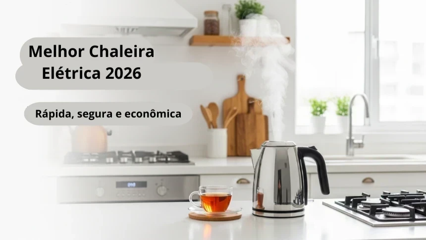 Melhor chaleira elétrica 2026: rapidez, segurança e economia