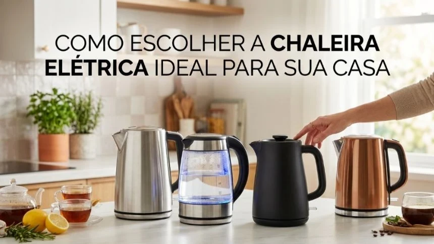 Como escolher a chaleira elétrica ideal para sua casa
