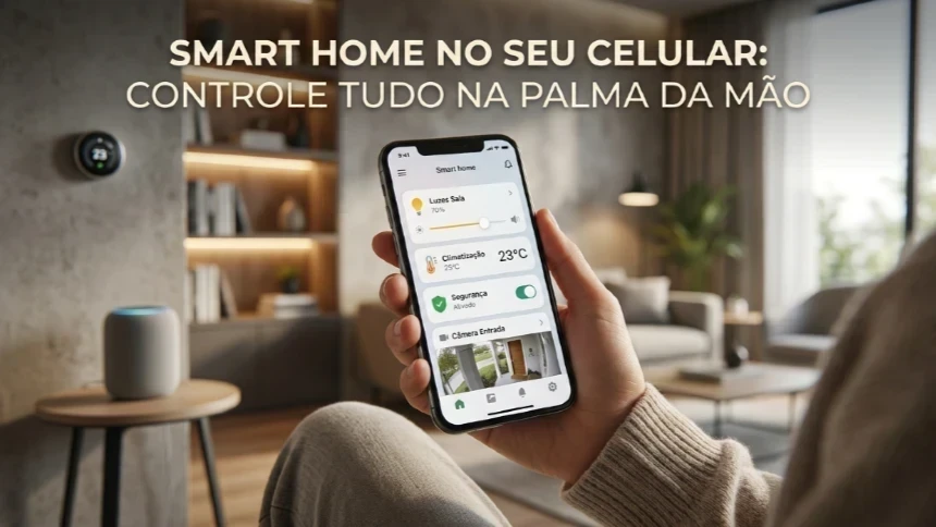 Casa inteligente no celular: controle tudo na palma da mão