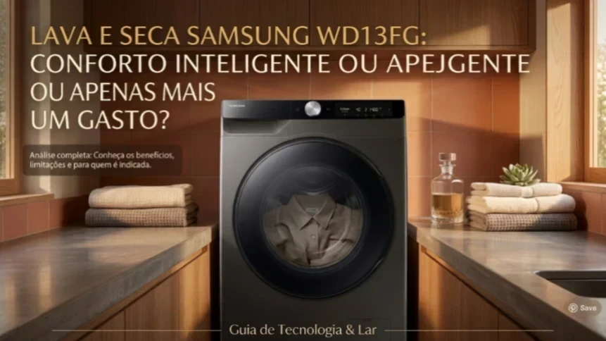 Lava e seca Samsung WD13FG: conforto inteligente ou apenas mais um gasto?