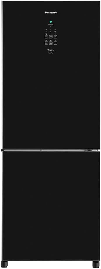 Geladeira Panasonic Frost Free 425L Black Glass NR-BB53GV3B