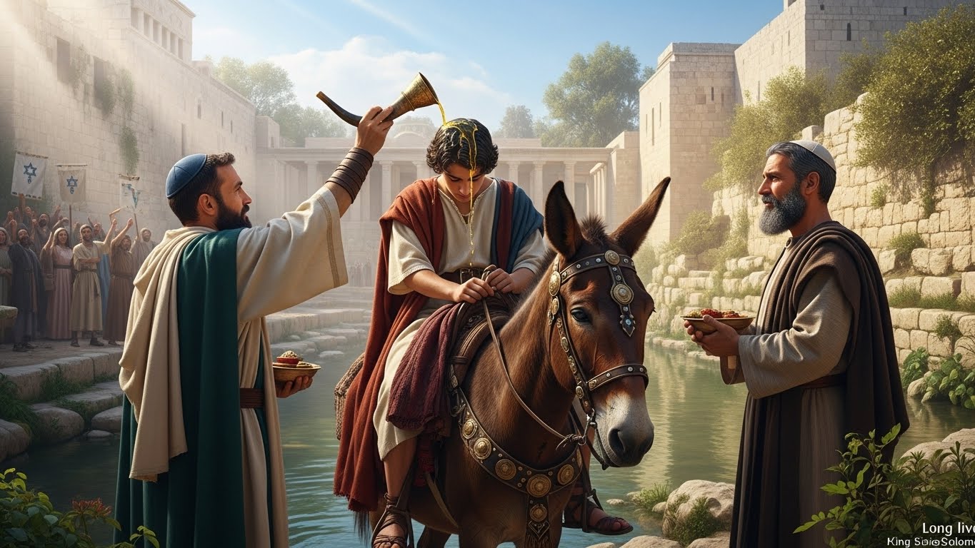 O primeiro capítulo da história do Rei Salomão retrata um momento decisivo para o povo de Israel: a transição do reinado de Davi para seu filho escolhido.